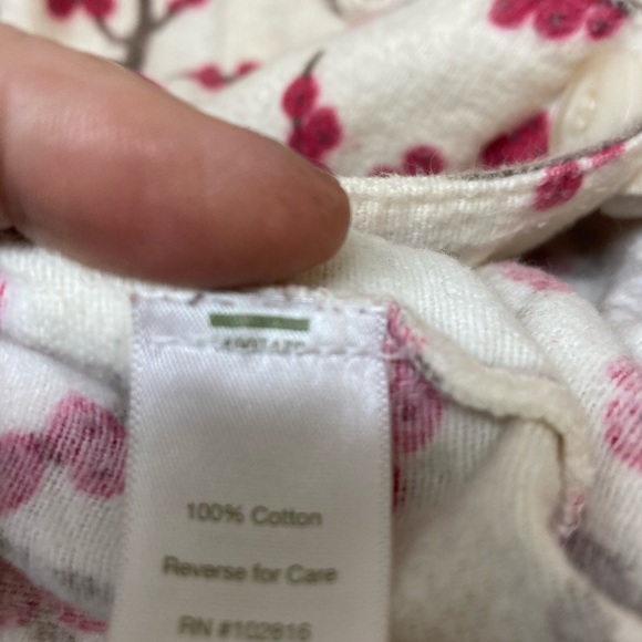 GARNET HILL 💯 Percent Cotton Flannel Pajama Top (L) - Picture 4 of 6